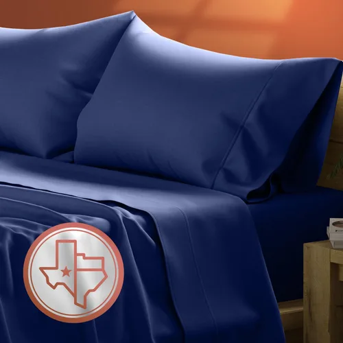 Vista 28 de TEXAS LINEN CO. - Juego de sábanas de tamaño Twin de 100% algodón egipcio, pack de 2 - Sábanas de lujo de 600 hilos de algodón egipcio tamaño Twin