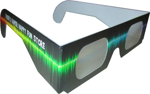 Vista 2 de Rob's Super Happy Fun Store Gafas de difracción de fuegos artificiales - Paquete de 20