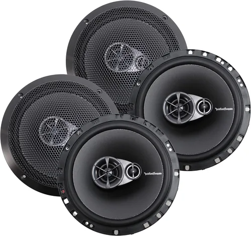 Parlantes para auto New Rockford Fosgate R165X3 6.5" 180W 3 vías, cables coaxiales