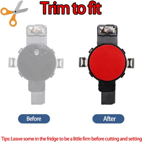 Vista 6 de Sensor de lluvia Gel Pad Película adhesiva Cojín de silicona Almohadilla de silicona Kit de reparación de virutas de parabrisas Cinta multiusos