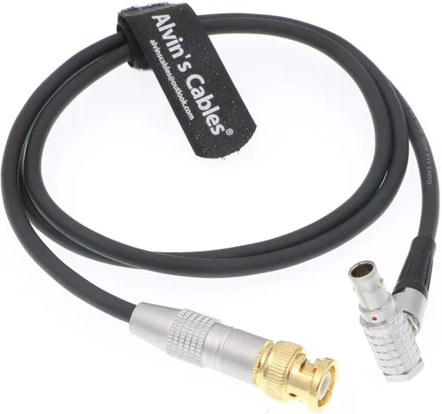 Vista 6 de Alvin's Cables Cable de salida de código de tiempo de 5 pines macho a BNC SMPTE para dispositivos de sonido ARRI Mini