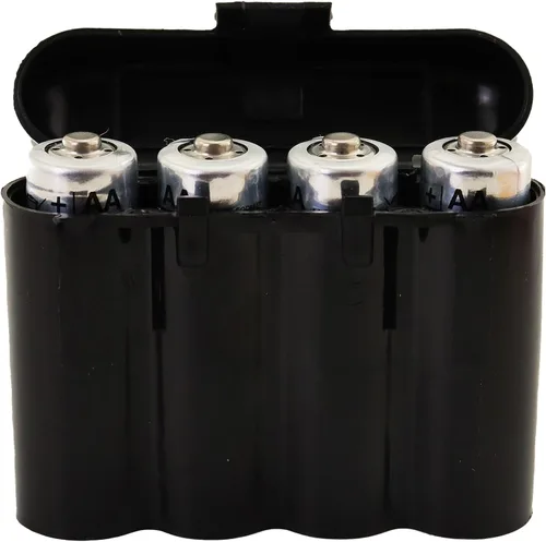 Vista 5 de Powertron Batteries Paquete de 10 fundas de almacenamiento para pilas AA/AAA/CR123A negras