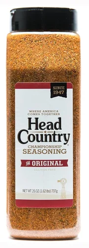 Vista 20 de Head Country Bar-B-Q Championship Seasoning, Original Condimento para Barbacoa Sin Gluten, Sin MSG Mezcla de Especias Secas Audaz y Herbácea