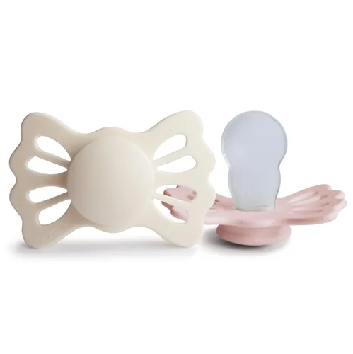 Vista 31 de FRIGG Daisy SilkySoft - Chupete de silicona para bebé, fabricado en Dinamarca, sin BPA (aurora/blanco brillante, 0-6 meses)