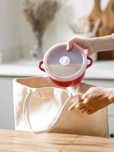 Vista 4 de LE TAUCI Tazones de sopa con asas y tapas de silicona, tazón de cerámica para ramen de 28 onzas apto para microondas, resistente al horno, tazones
