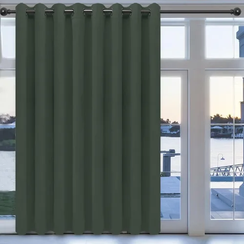 Vista 755 de Easy-Going - Cortinas opacas para dormitorio, aislamiento térmico sólido con ojales, cortinas de ventana para reducción de ruido, cortinas