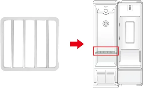 Vista 3 de SAZER LG Styler Shelf para modelos de la serie S3 (solo modelos de 3 trajes) S3MFBN, S3WFBN, S3RFBN, S3CW