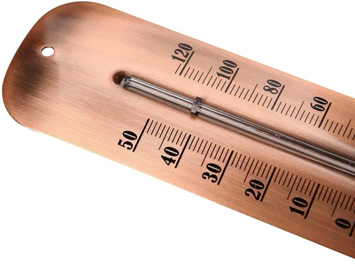 Vista 6 de Termómetro de pared de acero de alta calidad de números grandes de 12.2 pulgadas, para interiores y exteriores, impermeable, decorativo