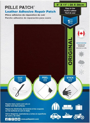 Vista 44 de Pelle Patch - Parche de reparación de cuero y vinilo - 25 colores disponibles - Original 4x60 - Beige