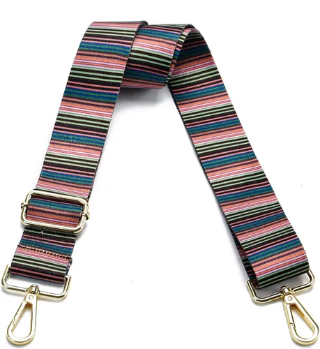 Vista 71 de Correa para bolso con herrajes dorados de repuesto, correa para bolso cruzado, correa ancha ajustable para colgar al hombro