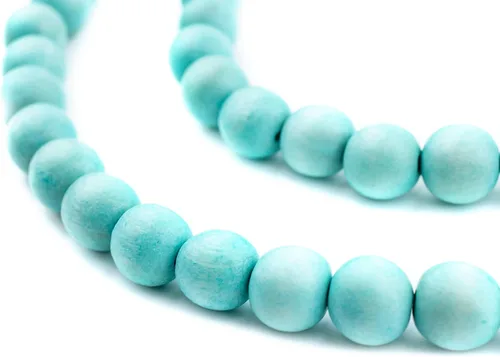Vista 39 de TheBeadChest: cuentas de madera redondas naturales de 0.315 pulgadas, cuentas de madera sueltas espaciadoras para fabricar joyas, 4 tamaños