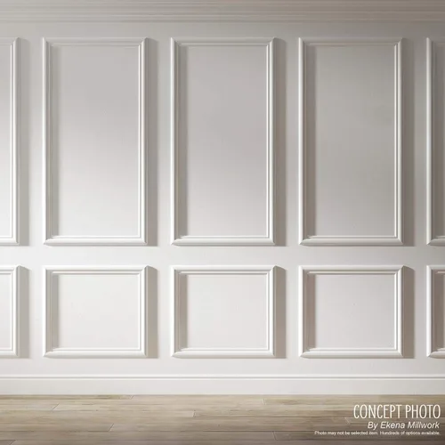 Vista 5 de Ekena Millwork PNL08X08AS-01 Panel de pared clásico moldeado Wainscot Ashford de 20 cm de ancho x 20 cm de alto x 1 cm de profundidad