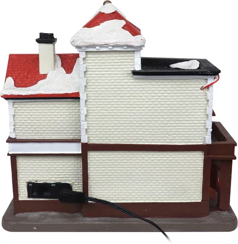 Vista 4 de Top Treasures Aldea Navideña del Mercado del Granjero - Edificios Coleccionables Iluminados con Música de Pueblo Nevado - Adición Perfecta para tus