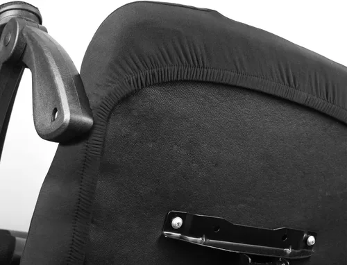 Vista 8 de Thyores 2 Pcs Office Computer Chair Seat Covers, Removable Washable Anti-dust Desk Chair Seat Slipcovers Protectors - Black