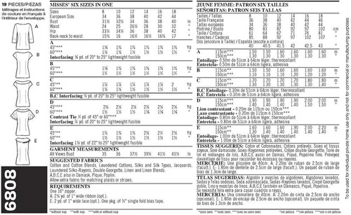 Vista 3 de New Look 6808 - Patrón de costura para mujer, talla A (8-10-12-14-16-18)