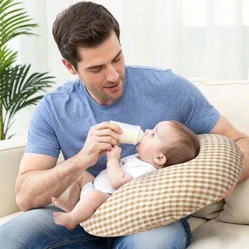 Vista 6 de FUNUPUP Funda de almohada de lactancia de muselina compatible con almohada de lactancia Boppy, fundas suaves de lactancia para bebés para almohadas