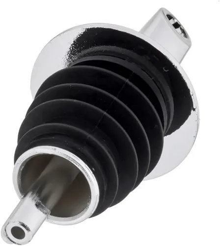 Vista 4 de Soro Essentials - Juego de 12 vertedores de botellas de plástico cromado, sin cuello, para botellas de alcohol a prueba de fugas, sin goteo ni