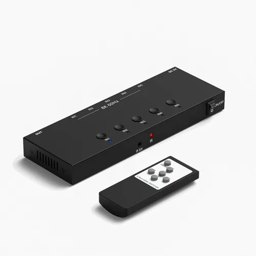 Vista 10 de ZUZONG Interruptor HDMI de 4 puertos 4k@60hz conmutador HDMI 4 en 1 salida HDCP 2.0 HDMI2.0 Hub soporta 3D compatible con interruptor/interruptor