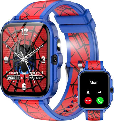 Vista 10 de Smart Watch for Kids Boys Age 5-12, Ai Functions Games HD Touch Screen Watches with Video Camera Music Player Pedometer Heart Rate Sleep Tracker