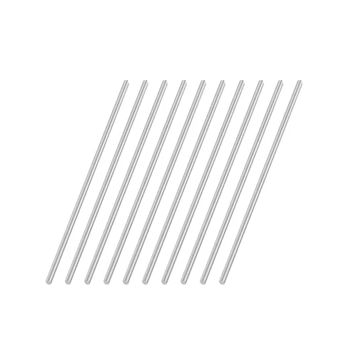 Varilla redonda de acero inoxidable 304 de 0.059 in x 3.937 in, varillas de eje sólido de metal, barra de torno para manualidades, modelo de