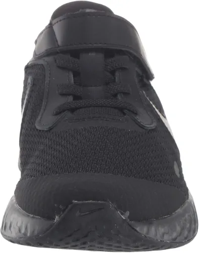Vista 2 de Nike Kids Revolution 5 - Tenis de correr con velcro para niños en edad preescolar, Negro