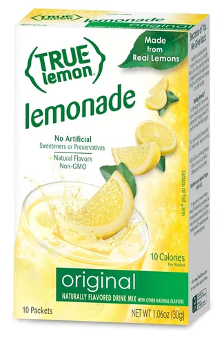 Vista 4 de True Lemon - Mezclas de bebidas y limonadas surtidas, 10 unidades, 1.06 onzas (paquete de 5)