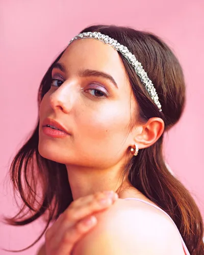 Vista 9 de Xo Fetti - Velo de despedida de soltera con cristal de plata para despedida de soltera regalo de novia y decoraciones de compromiso