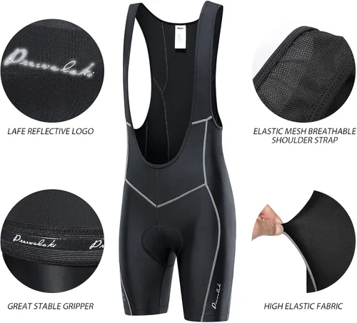 Vista 4 de Przewalski - Culote de ciclismo para hombre acolchado 3D, excelente rendimiento y mejor ajuste