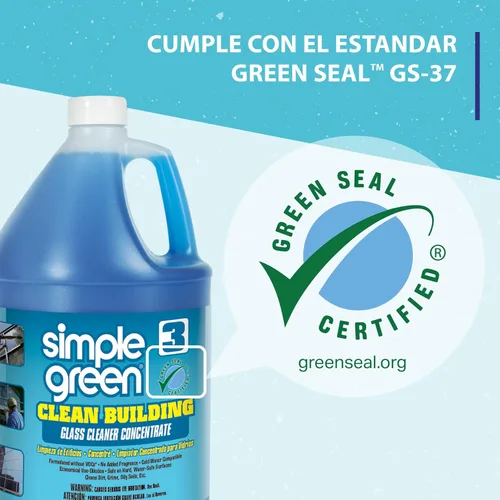 Vista 4 de Simple Green 11301 Clean Building Glass Cleaner Concentrado, sin perfume, botella de 1 galón (caja de 2)