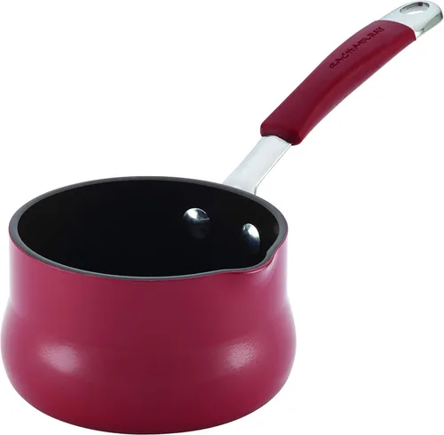 Vista 10 de Rachael Ray Cucina - Calentador de mantequilla antiadherente/cacerola pequeña, 0.75 cuartos de galón, azul agave