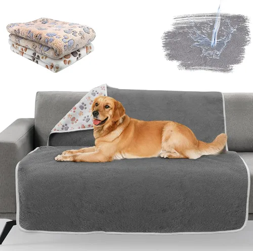 Vista 16 de YUEPET Mantas impermeables para perros, paquete de 2 mantas lavables para perros para cama, sofá, protector de vellón de franela para cachorros