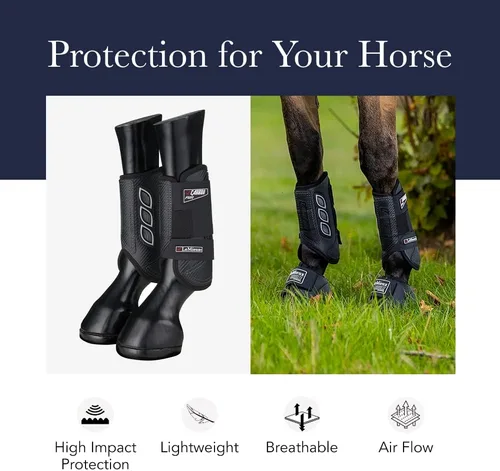 Vista 4 de LeMieux Botas para caballos de fondo - Equipo de protección y equipo de entrenamiento - Botas equinas, envolturas y accesorios