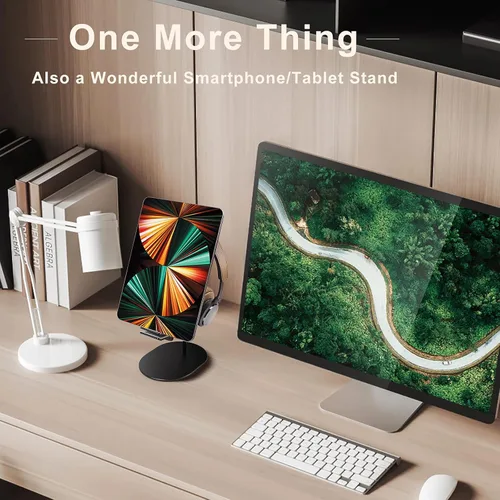 Vista 6 de Controller and Headset Holder, Aluminum and Wood Gaming Controller & Headphone Stand for PS5 PS4 Xbox One Nintendo Switch, Universal Desk Game