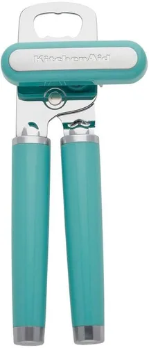 Vista 2 de KitchenAid Abrebotellas clásico multifunción de 8.34 pulgadas, tazas medidoras Aqua Sky and KitchenAid - Juego de 4, Aqua Sky