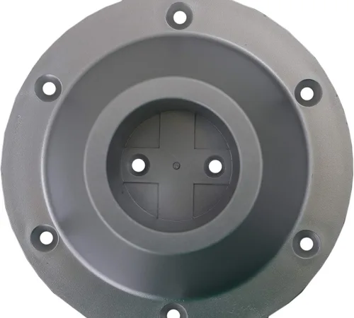 Vista 6 de Class A Customs - Patas de mesa de metal plateado de 27.5 pulgadas, con 2 bases de plástico plateadas para montaje en superficie