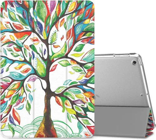 Vista 29 de MoKo Funda para iPad 9.7 2018/2017 de 5ª / 6ª Generación - Funda delgada y ligera con soporte para Smartphone con parte trasera translúcida