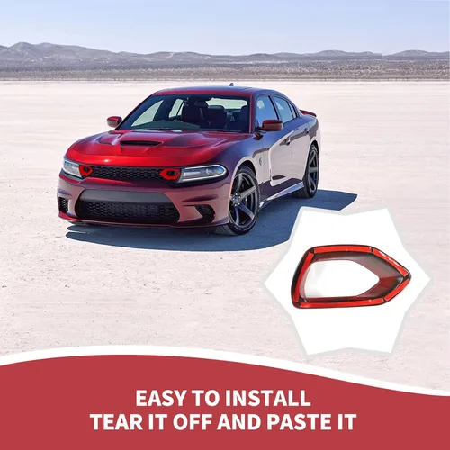 Vista 7 de RAZPOY Cubierta de rejilla delantera del cargador insertos de rejilla de parachoques delantero ribete de malla compatible con accesorios exteriores