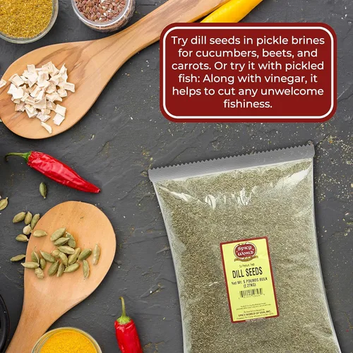 Vista 7 de Dill Seeds 5 Pounds Bulk (Suva)