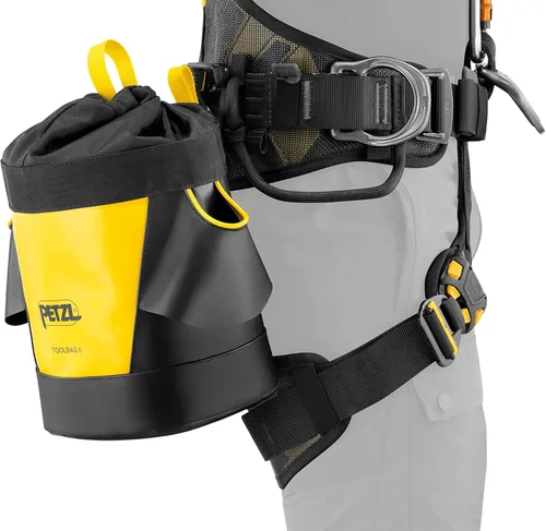 Vista 3 de Petzl, Bolsa de herramientas 6 Bolsa, bolsa para organizar herramientas durante el trabajo suspendido