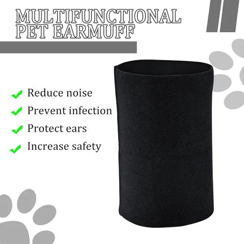 Vista 3 de Cubiertas silenciosas para los oídos para perros, para protección de oídos, orejeras calmantes para perros/gatos, capucha para aliviar la ansiedad