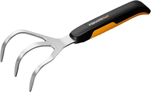 Fiskars Xact 1027047 - Cultivador Xact, longitud: 127.2 in, ancho: 3.6 in, negro/naranja, acero inoxidable/plástico, Xact
