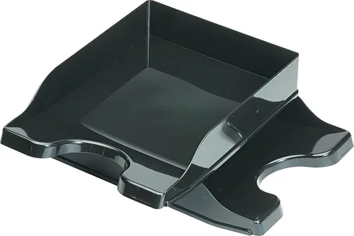 Vista 3 de Deflecto 63904 Bandeja apilable multidireccional, 10 pulgadas x 13-3/4 pulgadas x 2-1/2 pulgadas, 2/ST, BK