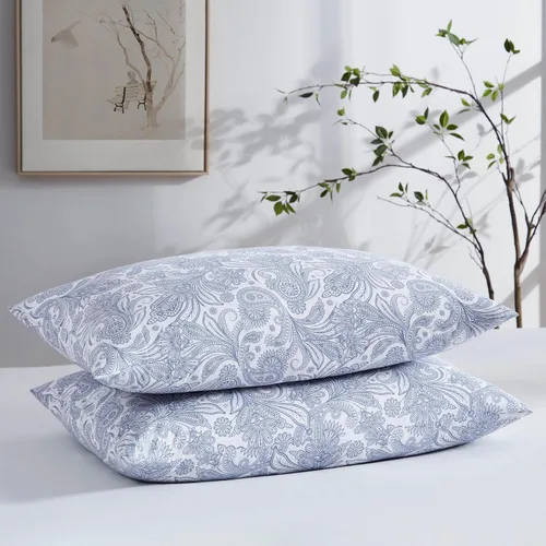 Vista 83 de Southshore Fine Linens® - Vilano® Springs - Par de fundas de almohada plisadas, color negro, estándar (Queen)