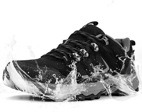 Zapatos de senderismo impermeables para hombre, ligeros, antideslizantes, para senderismo, senderismo, senderismo, senderismo, transpirables, botas