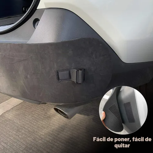 Vista 5 de Protector de parachoques universal para automóvil, protector de parachoques trasero solo para automóviles, protector de parachoques trasero negro 72