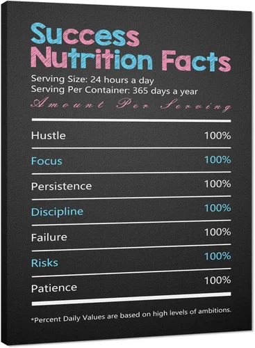 Vista 31 de Inspirational Hustle Wall Art - Lion Head withEncouraging Quotes Canvas Print Motivational Wall Decor, Black and White Office Picturtes Success