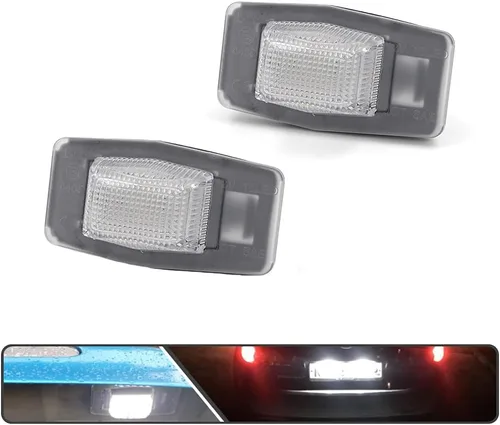 Vista 5 de 2 piezas de luces LED para matrícula con número para Mazda Miata MX-5 1999-2005/Protege 99-03/Protege5 02-03 Alimentadas por LED SMD Xenón blanco