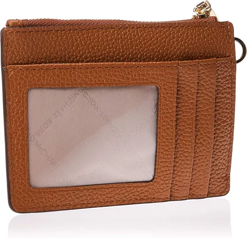 Vista 2 de Michael Kors Cartera para mujer, color marrón, Brandy, Monedero pequeño Mercer