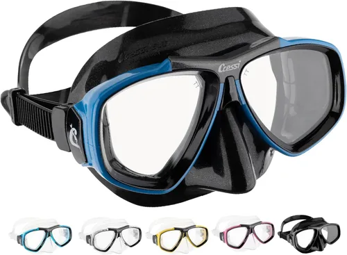 Vista 14 de Cressi Primera máscara de buceo con lentes inclinadas para buceo - Focus: Made in Italy