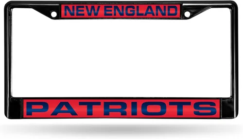 Vista 15 de Rico Industries NFL Unisex-Adult NFL Laser Cut Inlaid Standard Chrome License Plate Frame